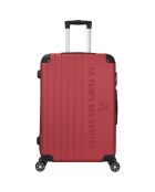 2 Valises 4 roues doubles Bari 50/60 cm rouge bordeaux