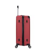 2 Valises 4 roues doubles Bari 50/60 cm rouge bordeaux
