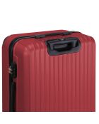 2 Valises 4 roues doubles Bari 50/60 cm rouge bordeaux