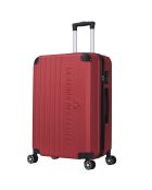 Valise Cabine 4 roues doubles Bari 50 cm rouge bordeaux