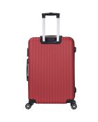 Valise Cabine 4 roues doubles Bari 50 cm rouge bordeaux