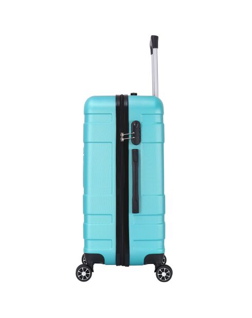 Valise Cabine 4 roues doubles Lyra 55 cm turquoise