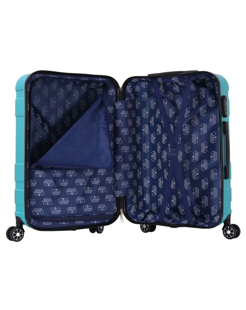 Valigia da cabina Lyra 4 ruote doppie 55 cm turchese
