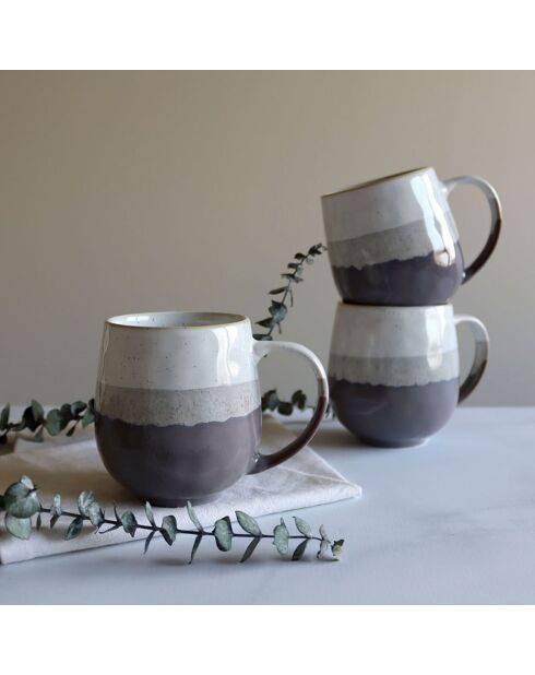 Mug en grès Riga marron -  44cl