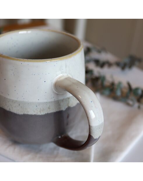 Mug en grès Riga marron -  44cl