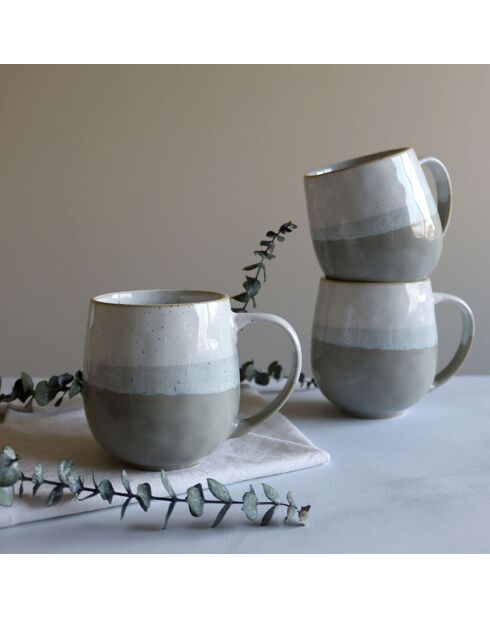 Mug en grès Riga amande -  44cl