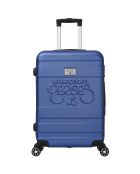 Valise Cabine 4 roues doubles Lyra 55 cm bleue