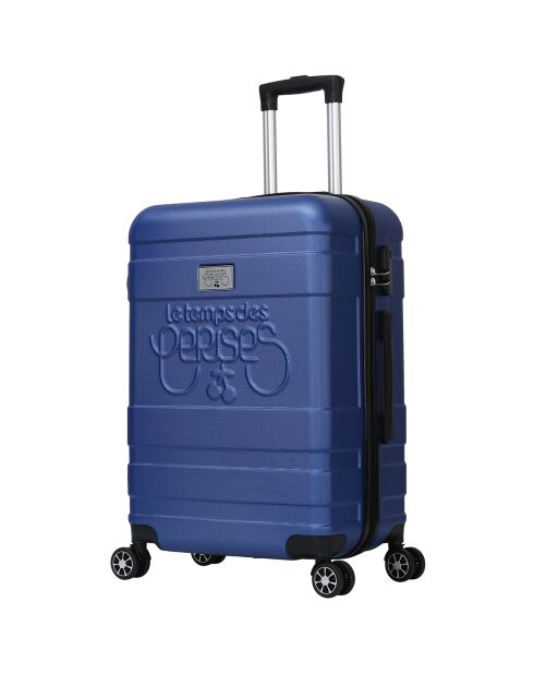 Valigia da cabina Lyra 4 ruote doppie 55 cm blu