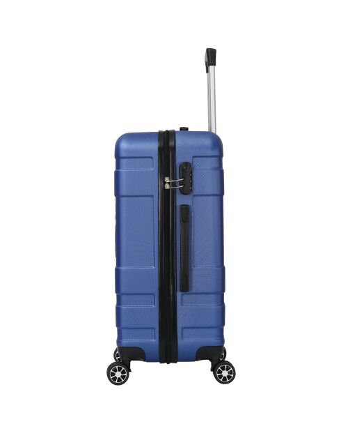 Valigia da cabina Lyra 4 ruote doppie 55 cm blu
