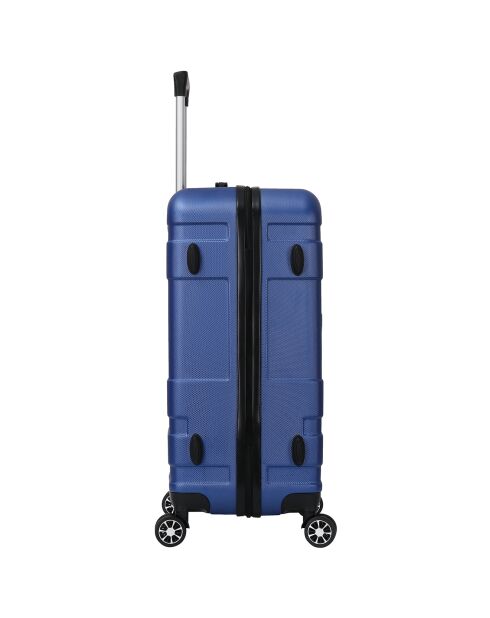 Valise Cabine 4 roues doubles Lyra 55 cm bleue