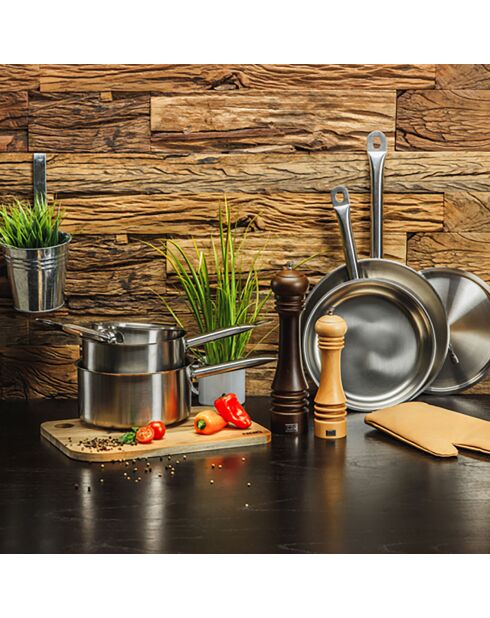 Casserole Pro induction grise - 16 cm