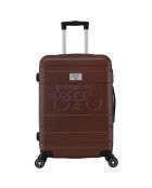Valise Cabine XXS 4 roues doubles Lyra 42 cm marron