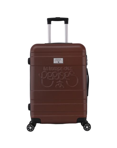 Valise Cabine XXS 4 roues doubles Lyra 42 cm marron