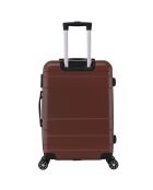 Valise Cabine XXS 4 roues doubles Lyra 42 cm marron