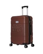 Valise Cabine XXS 4 roues doubles Lyra 42 cm marron