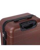 Valise Cabine XXS 4 roues doubles Lyra 42 cm marron