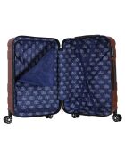 Valise Cabine XXS 4 roues doubles Lyra 42 cm marron