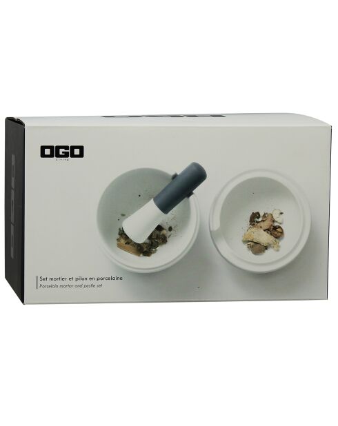 Mortier et pilon Nest blanc