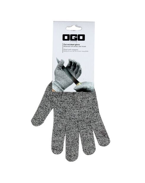 Gant de cuisine anti coupure gris - 26x7 cm