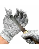 Gant de cuisine anti coupure gris - 26x7 cm