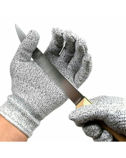 Gant de cuisine anti coupure gris - 26x7 cm