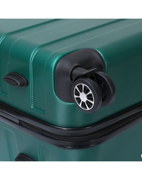 Valise Cabine 4 roues doubles Lyra 55 cm vert kaki
