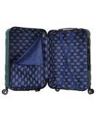 Valise Cabine 4 roues doubles Lyra 55 cm vert kaki
