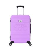 Valise Cabine 4 roues doubles Lyra 55 cm violette