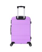 Valise Cabine 4 roues doubles Lyra 55 cm violette