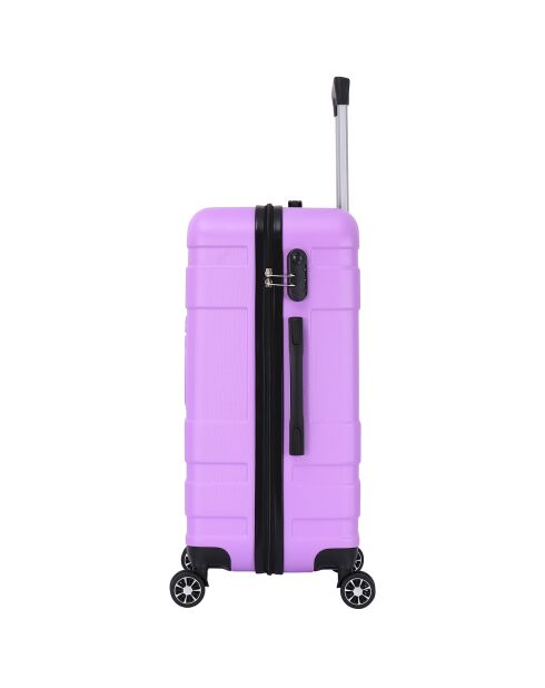 Valigia da cabina Lyra 4 ruote doppie 55 cm viola