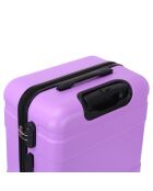 Valise Cabine 4 roues doubles Lyra 55 cm violette