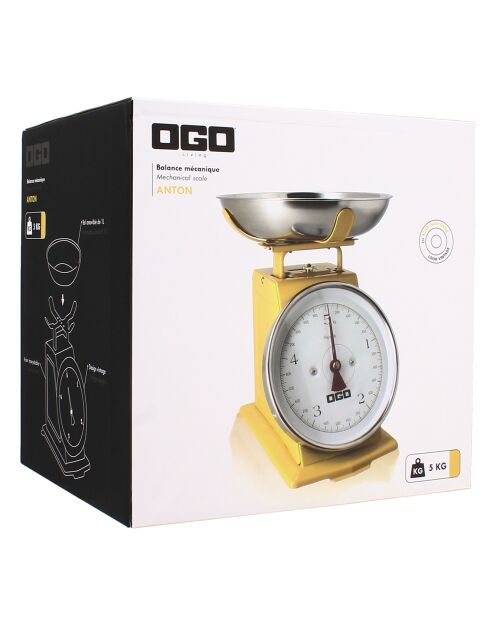 Balance mécanique 5kg jaune