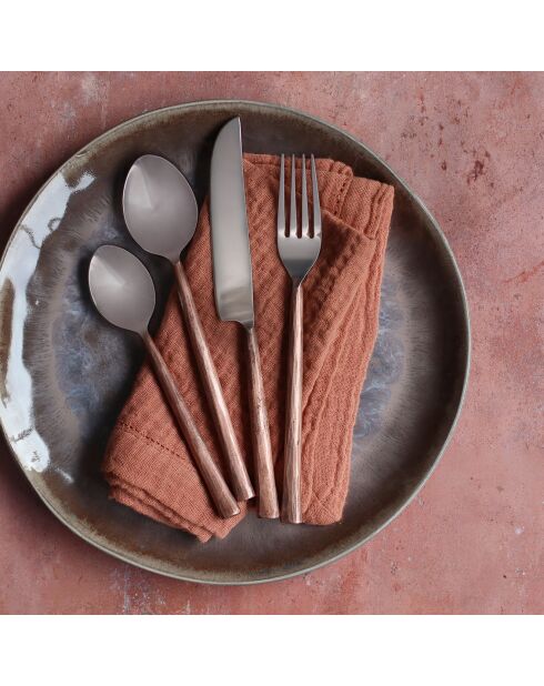 2 Serviettes de table Origin paprika - 40x40 cm