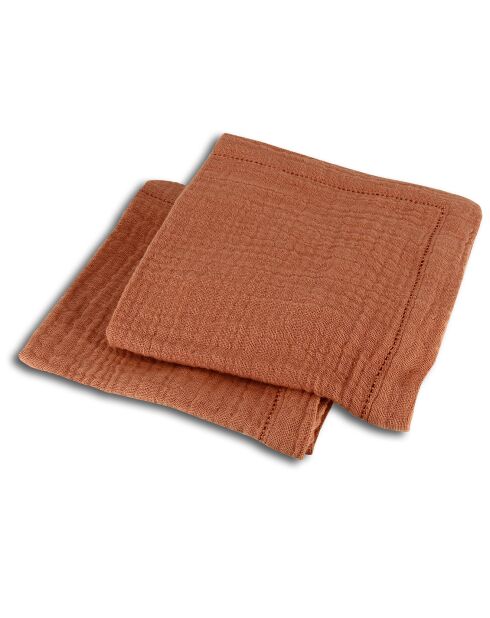 2 Serviettes de table Origin paprika - 40x40 cm
