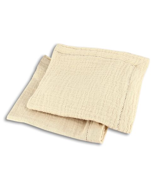 2 Serviettes de table Origin cumin - 40x40 cm