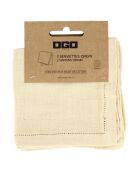 2 Serviettes de table Origin cumin - 40x40 cm