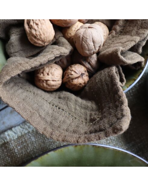 2 Serviettes de table Origin kaki - 40x40 cm