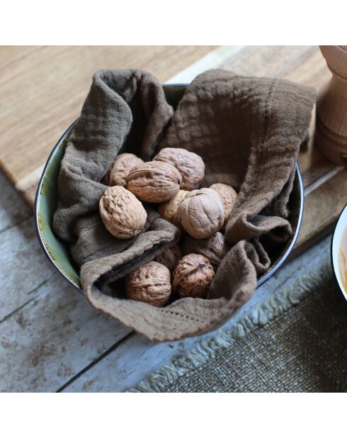 2 Serviettes de table Origin kaki - 40x40 cm