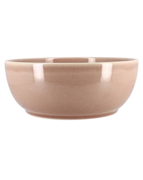 Poke Bowl en grès rose pâle - D.18 cm