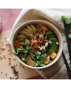Poke Bowl en grès ocre - D.18 cm