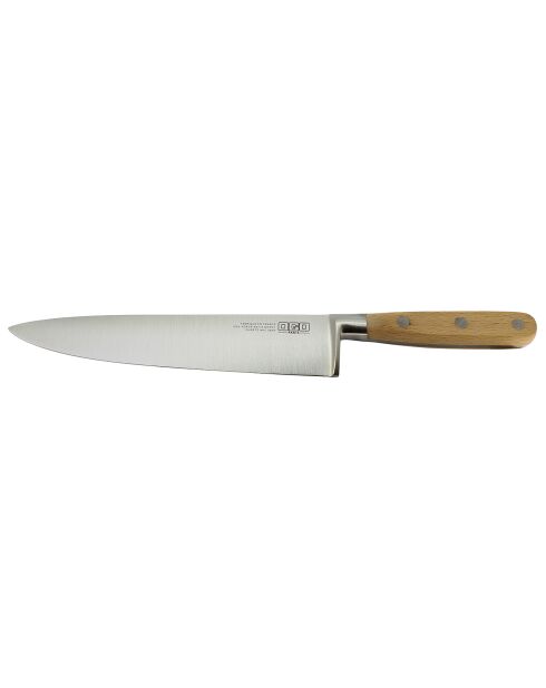 Couteau chef Juo bois/gris - 20 cm