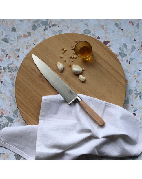 Couteau chef Juo bois/gris - 20 cm