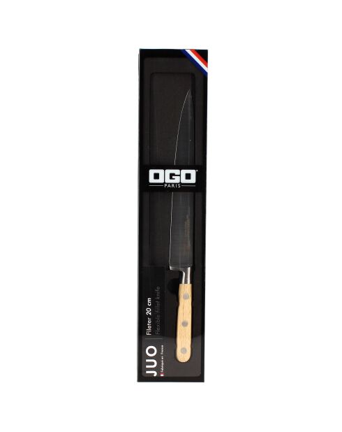 Couteau à fileter Juo bois/gris - 20 cm