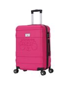 Valise Cabine 4 roues doubles Lyra 55 cm rose