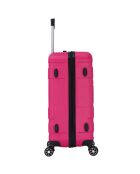 Valise Cabine 4 roues doubles Lyra 55 cm rose