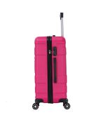 Valise Cabine 4 roues doubles Lyra 55 cm rose