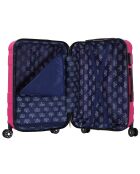 Valise Cabine 4 roues doubles Lyra 55 cm rose