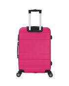Valise Moyen Séjour 4 roues doubles Lyra 65 cm rose