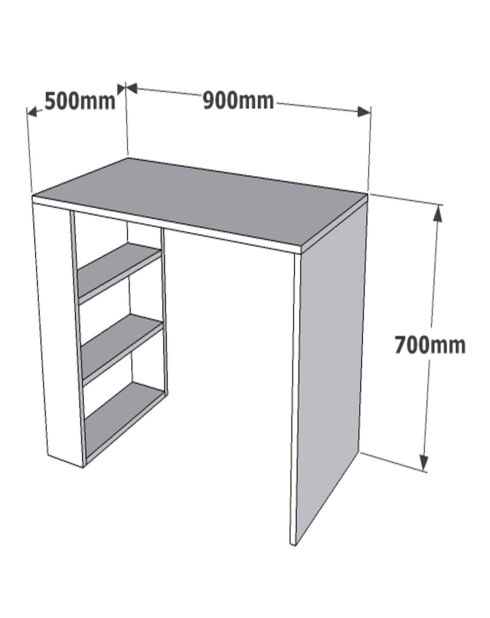 Bureau Cool blanc -  90x70x50 cm