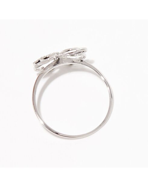 Bague Diamants 0.04 ct or blanc